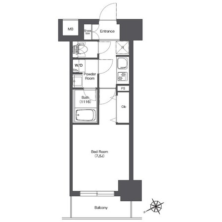 BPRレジデンス門前仲町の物件間取画像